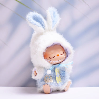 Handmade Labubu set can be paired with Labubu V1 Macaron and V2 seat rabbit ear fur set Labubu plush doll clothing replacement (excluding dolls)