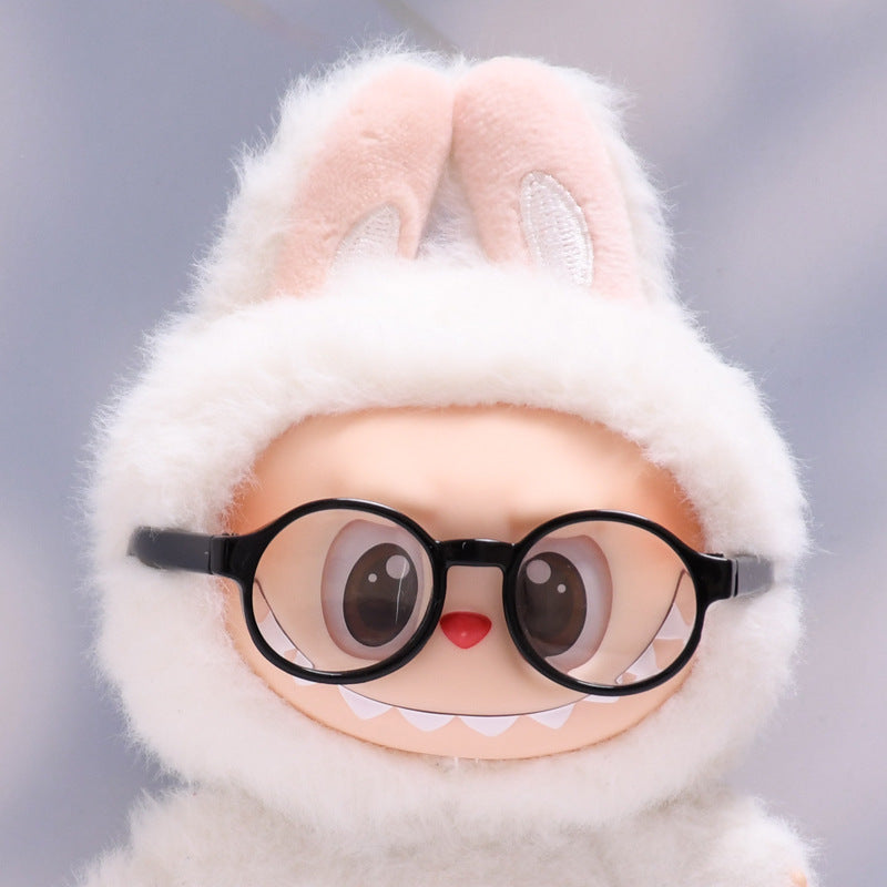 Handmade Labubu set can be paired with Labubu V1 Macaron and V2 seats with black framed glasses (excluding dolls)