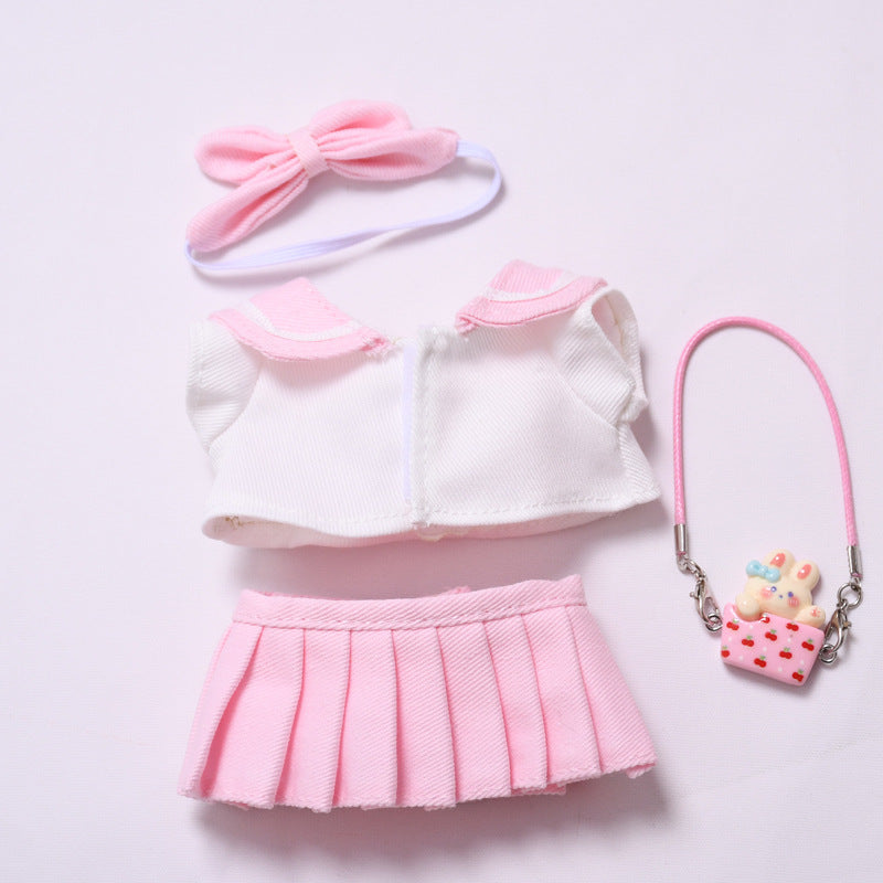 Handmade Labubu set can be paired with Labubu V1 Macaron and V2 seats Sailor JK skirt set Labubu doll clothing replacement (excluding dolls)