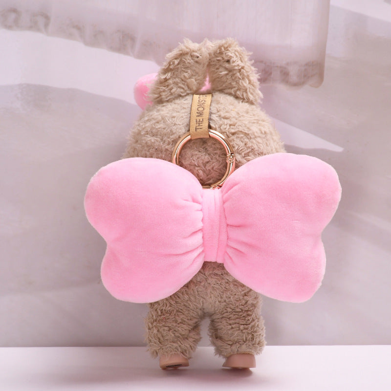 Handmade Labubu Outfit Mary Cat Big Bow Pair Cute Baby Dress Replacement (not including dolls)