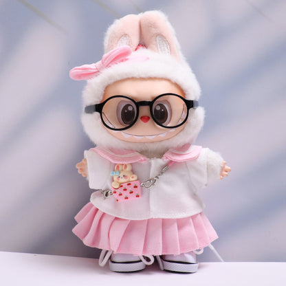 Handmade Labubu set can be paired with Labubu V1 Macaron and V2 seats Sailor JK skirt set Labubu doll clothing replacement (excluding dolls)