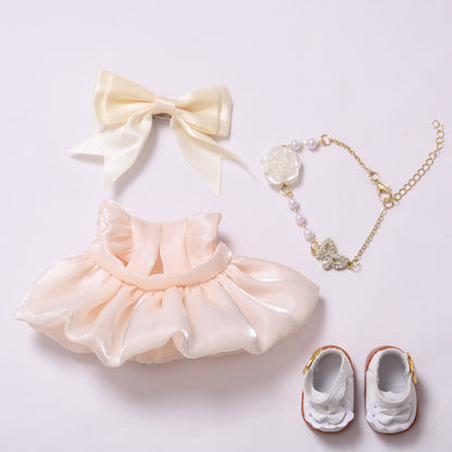 Handmade Labubu set can be paired with Labubu V1 Macaron and V2 seats fairy chiffon skirt set ragu cloth replacement set baby clothes (excluding dolls)