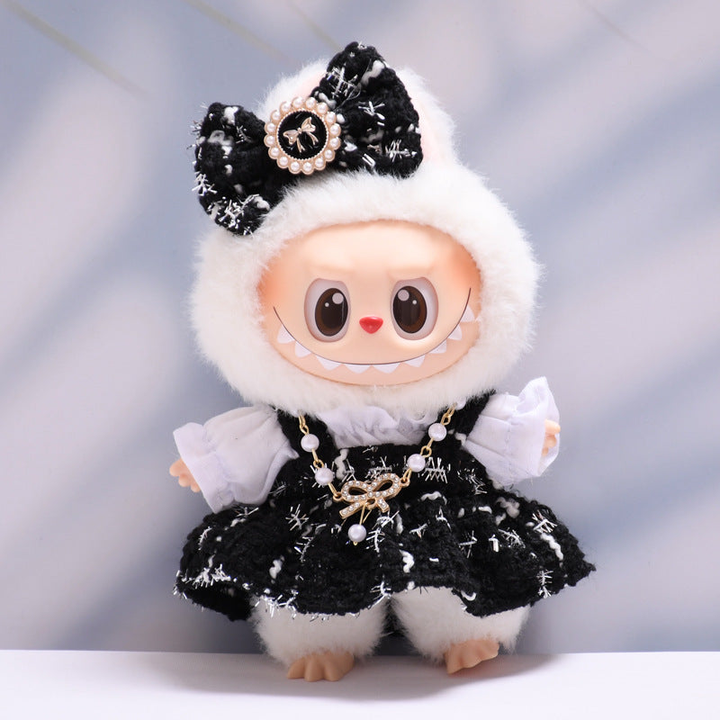 Handmade Labubu set can be paired with Labubu V1 Macaron and V2 seats with a small fragrant skirt bow set (excluding dolls)