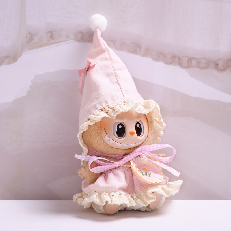 Handmade Labubu set can be paired with Labubu V1 Macaron and V2 seats forest elf set vinyl Labubu doll outfit (excluding dolls)