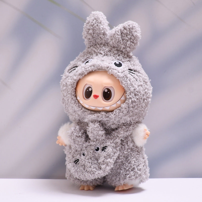 Handmade Labubu Outfit first and second generation pendant Labubu clothes plush three eyed monster dragon cat Labubu doll clothing replacement (not including dolls)