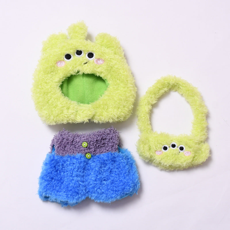 Handmade Labubu Outfit first and second generation pendant Labubu clothes plush three eyed monster dragon cat Labubu doll clothing replacement (not including dolls)