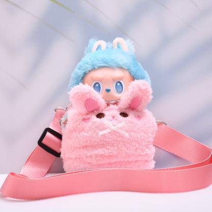 Handmade Labubu set can be paired with Labubu V1 Macaron and V2 seat pendants Labubu clothes small animals teddy bears crossbody bags Labubu doll clothing accessories (excluding dolls)