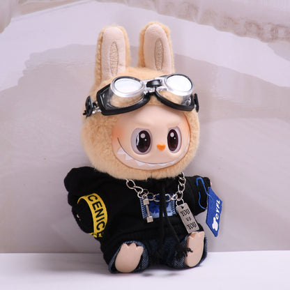 Handmade Labubu set can be paired with Labubu V1 Macaron and V2 seats pilot set jacket vinyl LABUBU baby clothes (excluding dolls)