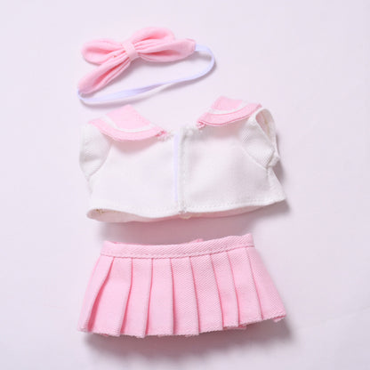 Handmade Labubu set can be paired with Labubu V1 Macaron and V2 seats Sailor JK skirt set Labubu doll clothing replacement (excluding dolls)