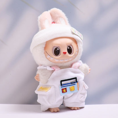 Handmade Labubu set can be paired with Labubu V1 Macaron and V2 seat radio strap pants set and can be worn as a substitute for children's clothing (excluding dolls)