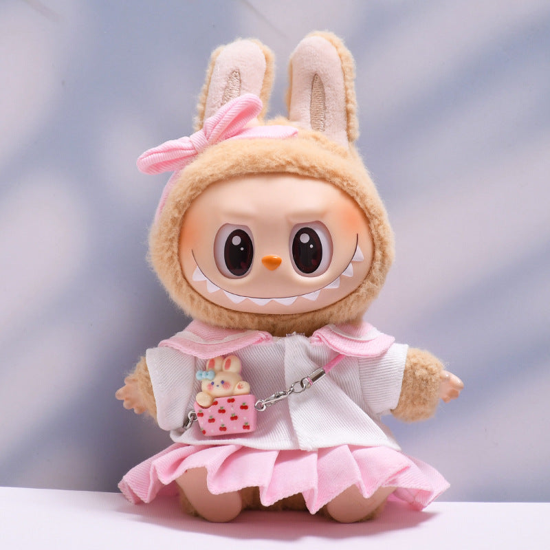 Handmade Labubu set can be paired with Labubu V1 Macaron and V2 seats Sailor JK skirt set Labubu doll clothing replacement (excluding dolls)