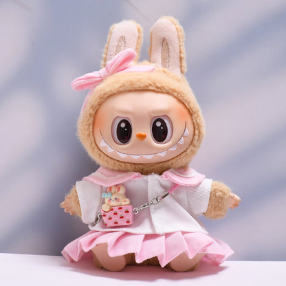 Handmade Labubu set can be paired with Labubu V1 Macaron and V2 seats Sailor JK skirt set Labubu doll clothing replacement (excluding dolls)