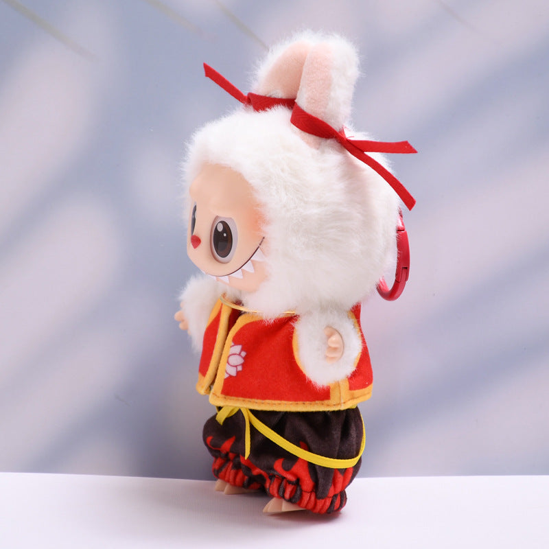 Handmade Labubu set can be paired with Labubu V1 Macaron and V2 seats Nezha vest Qiankun circle set Labubu doll clothing replacement (excluding dolls)