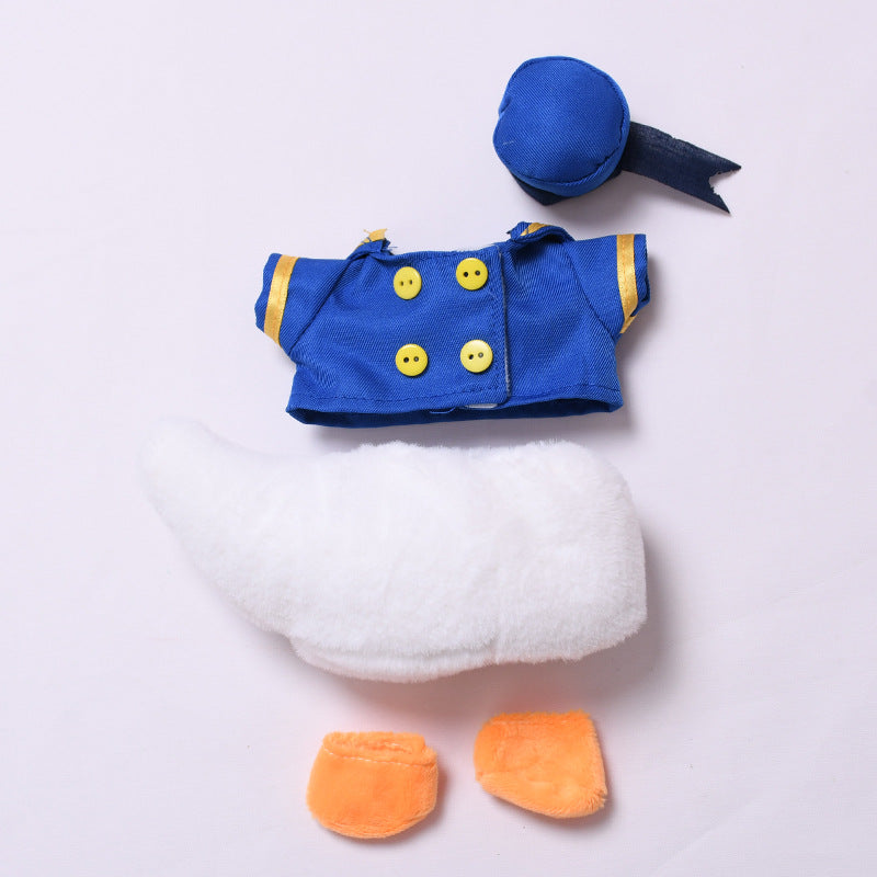 Handmade Labubu Outfit first and second generation seat seat canvas hanging clothes labubu baby clothes duck sailor clothes changing clothes (not including dolls)