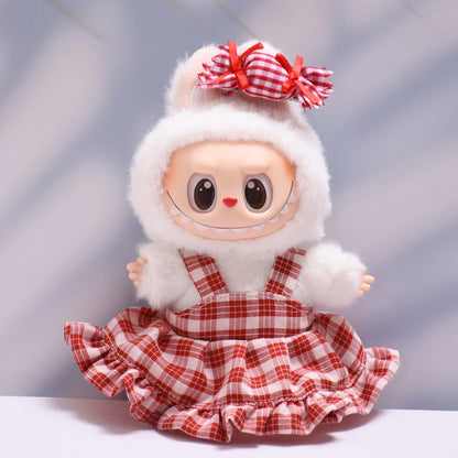 Handmade Labubu set can be paired with Labubu V1 Macaron and V2 seats candy dress set Labubu doll dressing set (excluding dolls)