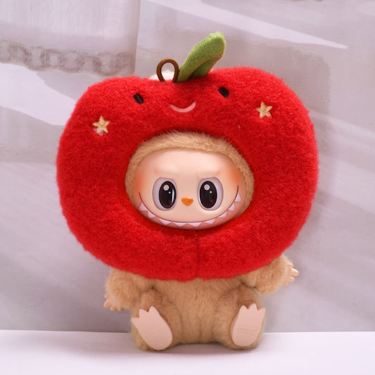 Handmade Labubu set can be paired with Labubu V1 Macaron and V2 seat small apple headband keychain LABUBU scarf (excluding dolls)