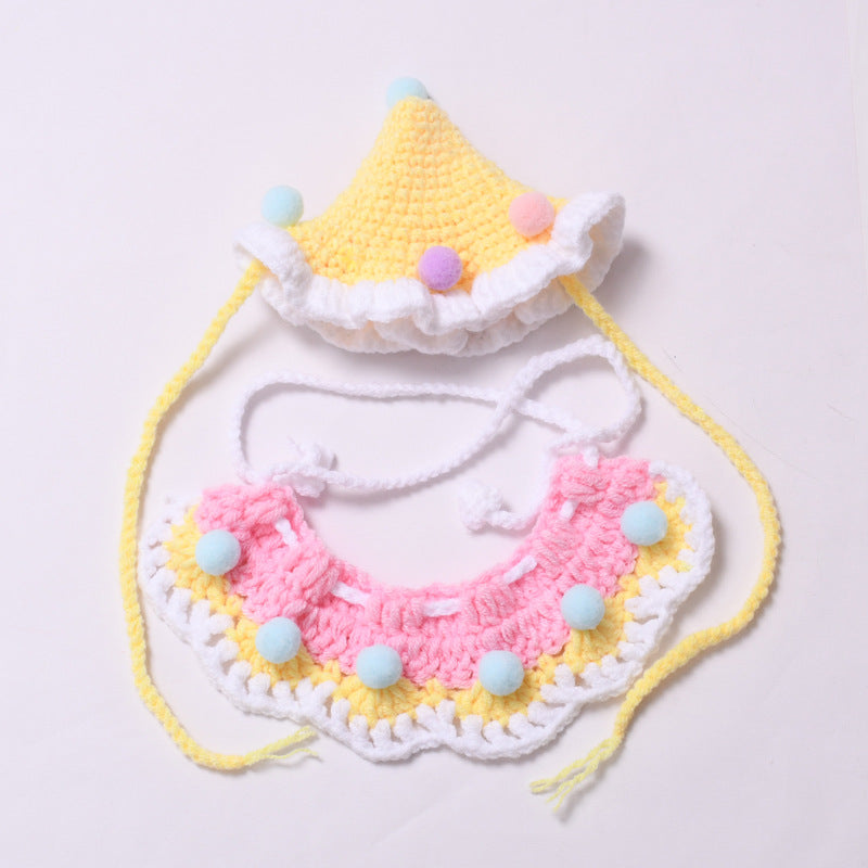 Handmade Labubu set can be paired with Labubu V1 Macaron and V2 seats colored ball yarn sweater shawl set Labubu baby clothing replacement (excluding dolls)