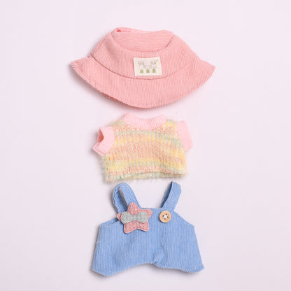 Handmade Labubu set can be paired with Labubu V1 Macaron and V2 seats star overalls sweaters hats 17cm keychains vinyl dolls, and baby clothes (excluding dolls)&nbsp;