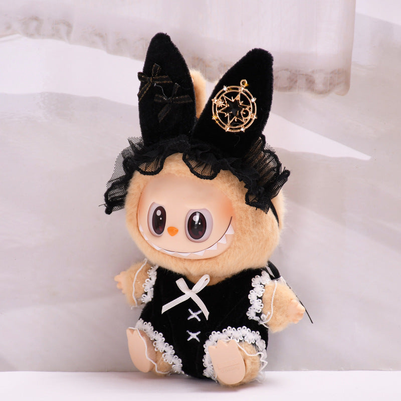 Handmade Labubu Outfit 17cm blind box pendant Labubu clothes fashionable bunny girl Labubu doll clothes cute (not including dolls)
