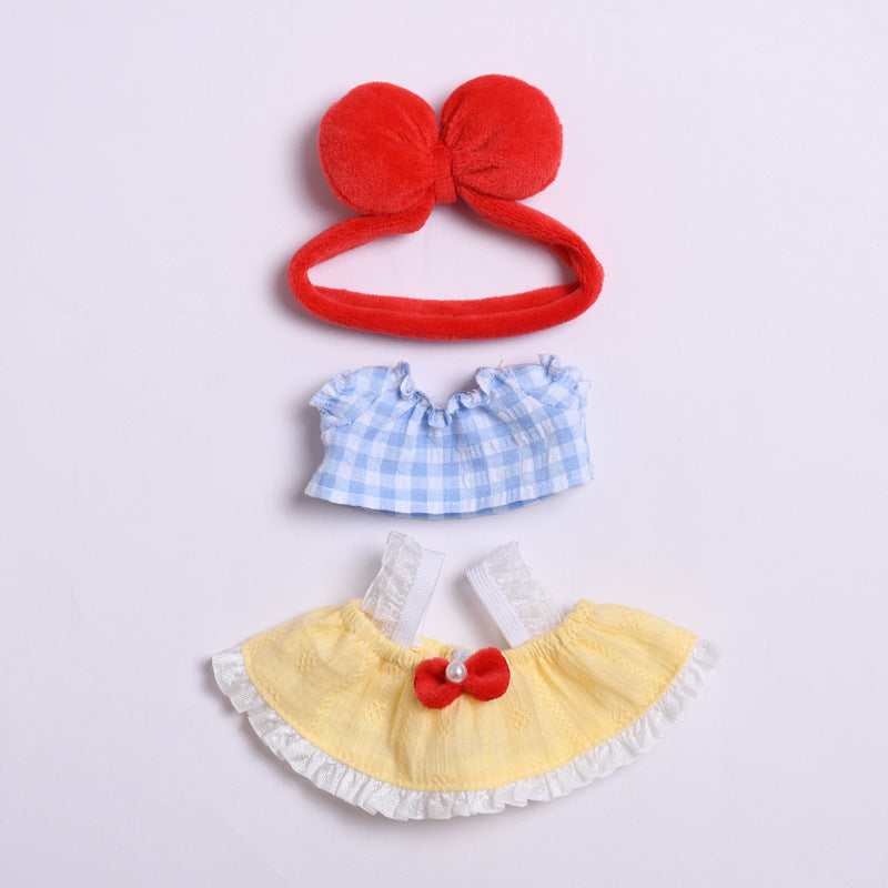 Handmade Labubu set can be paired with Labubu V1 Macaron and V2 seats Snow White dress set vinyl Labubu doll outfit (excluding dolls)