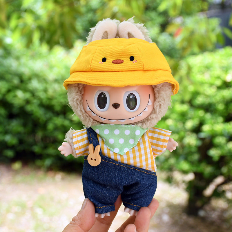 Handmade Labubu set can be paired with Labubu V1 Macaron and V2 seats for cute kindergarten clothes set Labubu keychain accessories (excluding dolls)