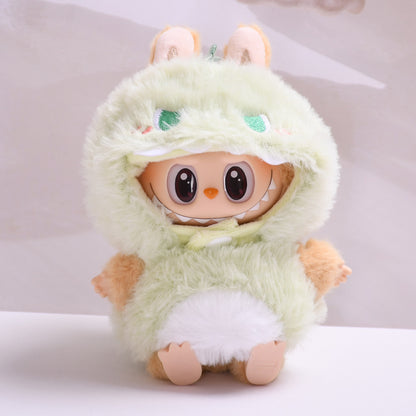 Handmade Labubu Outfit First and Second Generation Pendant Labubu Dinosaur Cross dressing Labubu Dress for Baby (not including dolls)