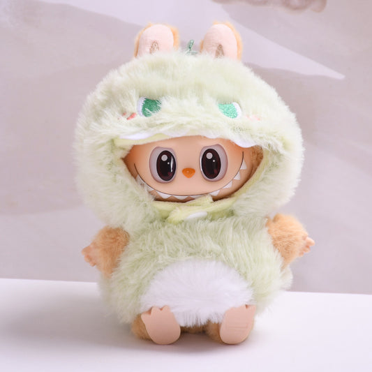 Handmade Labubu Outfit First and Second Generation Pendant Labubu Dinosaur Cross dressing Labubu Dress for Baby (not including dolls)