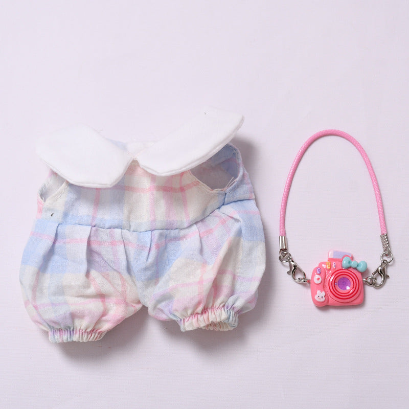 Handmade Labubu set can be paired with Labubu V1 Macaron and V2 seats with candy colored overalls and Labubu doll clothing (excluding dolls)