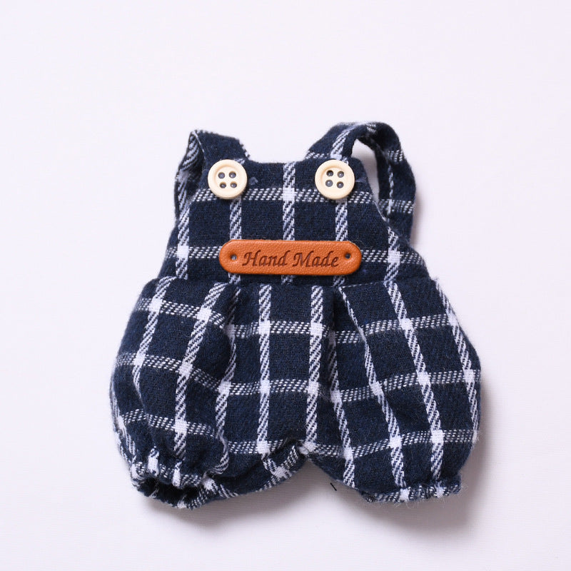 Handmade Labubu set can be paired with Labubu V1 Macaron and V2 seats Haige overalls hooded suit Labubu baby clothes (excluding dolls)