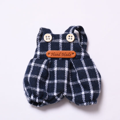 Handmade Labubu set can be paired with Labubu V1 Macaron and V2 seats Haige overalls hooded suit Labubu baby clothes (excluding dolls)