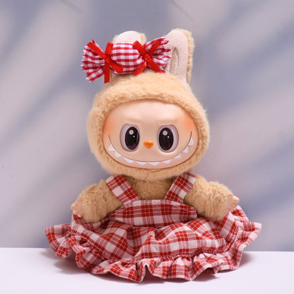 Handmade Labubu set can be paired with Labubu V1 Macaron and V2 seats candy dress set Labubu doll dressing set (excluding dolls)