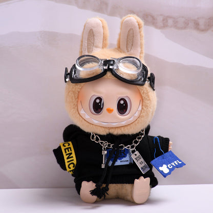 Handmade Labubu set can be paired with Labubu V1 Macaron and V2 seats pilot set jacket vinyl LABUBU baby clothes (excluding dolls)