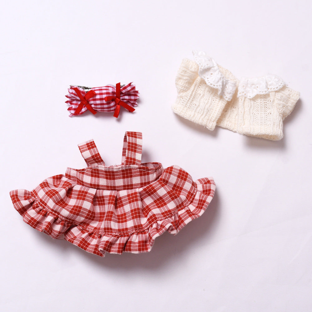 Handmade Labubu set can be paired with Labubu V1 Macaron and V2 seats candy dress set Labubu doll dressing set (excluding dolls)