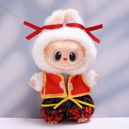 Handmade Labubu set can be paired with Labubu V1 Macaron and V2 seats Nezha vest Qiankun circle set Labubu doll clothing replacement (excluding dolls)