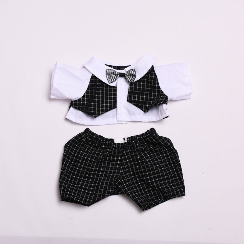 Handmade Labubu set can be paired with Labubu V1 Macaron and V2 seats with 38cm Labubu plush plush toys to change clothes for men's suits (excluding dolls)