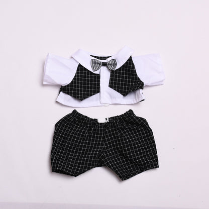 Handmade Labubu set can be paired with Labubu V1 Macaron and V2 seats with 38cm Labubu plush plush toys to change clothes for men's suits (excluding dolls)