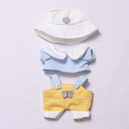 Handmade Labubu set can be paired with Labubu V1 Macaron and V2 seats for spring overalls and Labubu doll outfits (excluding dolls)