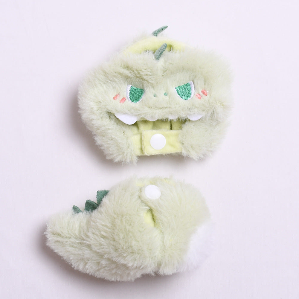 Handmade Labubu Outfit First and Second Generation Pendant Labubu Dinosaur Cross dressing Labubu Dress for Baby (not including dolls)