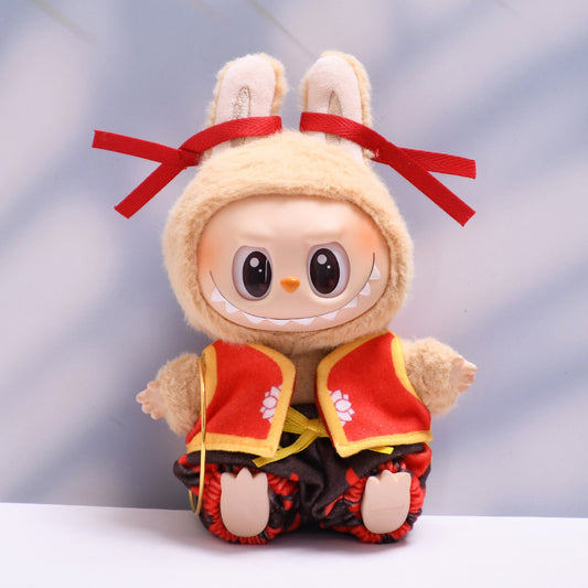 Handmade Labubu set can be paired with Labubu V1 Macaron and V2 seats Nezha vest Qiankun circle set Labubu doll clothing replacement (excluding dolls)