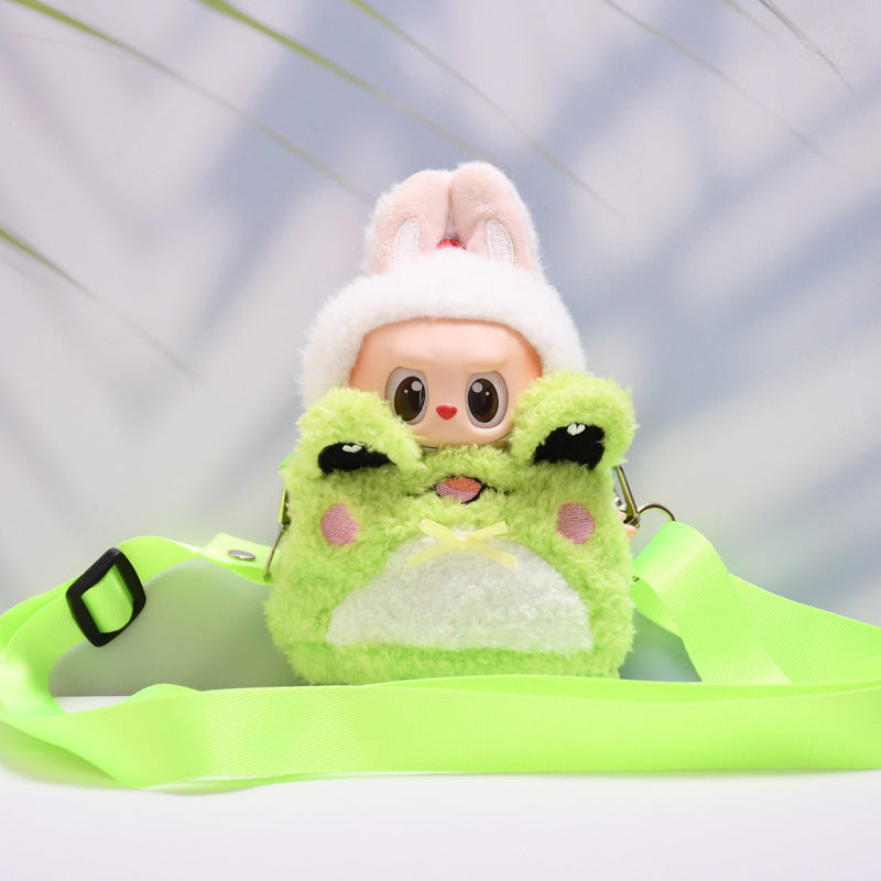 Handmade Labubu set can be paired with Labubu V1 Macaron and V2 seat pendants Labubu clothes small animals teddy bears crossbody bags Labubu doll clothing accessories (excluding dolls)