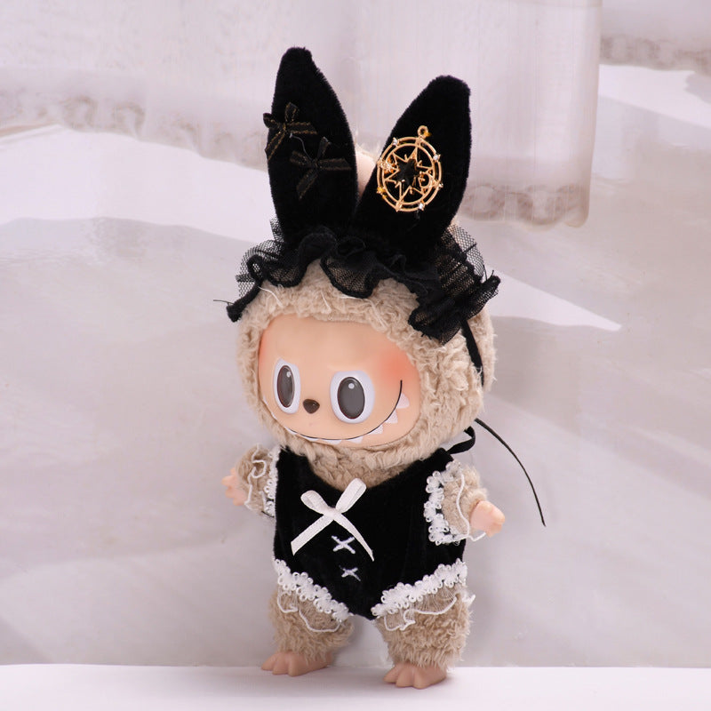 Handmade Labubu Outfit 17cm blind box pendant Labubu clothes fashionable bunny girl Labubu doll clothes cute (not including dolls)
