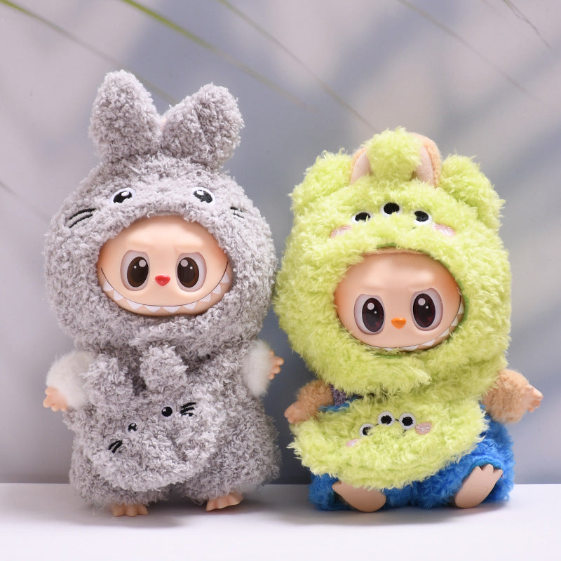 Handmade Labubu Outfit first and second generation pendant Labubu clothes plush three eyed monster dragon cat Labubu doll clothing replacement (not including dolls)