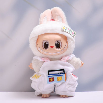 Handmade Labubu set can be paired with Labubu V1 Macaron and V2 seat radio strap pants set and can be worn as a substitute for children's clothing (excluding dolls)