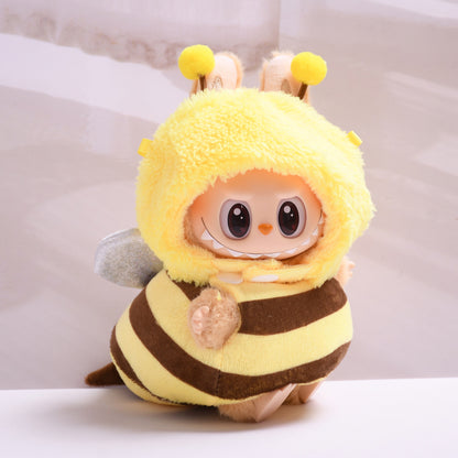 Handmade Labubu Outfit First and Second Generation Pendant Labubu Bee Dress Up Labubu Dress for Baby (not including dolls)