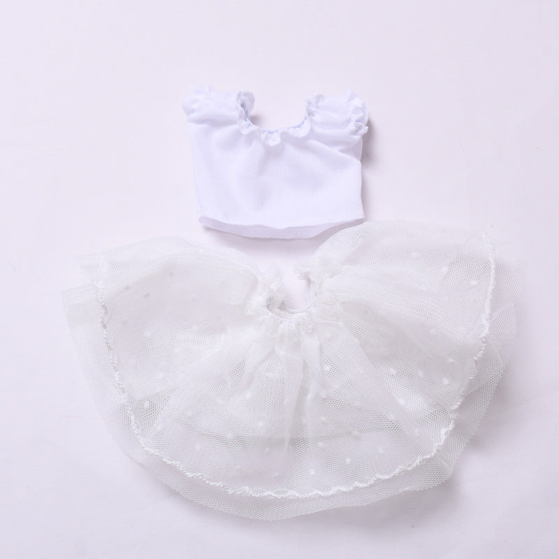 Handmade Labubu set can be paired with Labubu V1 Macaron and V2 seats straw hat wedding dress lace set Labubu doll outfit (excluding dolls)