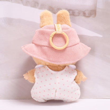 Handmade Labubu Outfit Second Generation Blind Box Labubu Pendant Clothes Pink Piggy Strap Pants Sitting Party Labubu Baby Clothes (not including dolls)