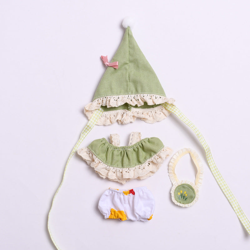 Handmade Labubu set can be paired with Labubu V1 Macaron and V2 seats forest elf set vinyl Labubu doll outfit (excluding dolls)