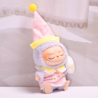 Handmade Labubu Outfit First and Second Generation Pendants Labubu Cloth Clothes Bear Pajama Set Labubu Cute Baby Clothes (not including dolls)