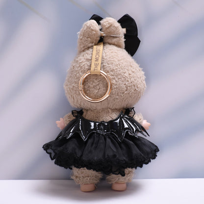 Handmade Labubu set can be paired with Labubu V1 Macaron and V2 seats with black devil wing skirt and Labubu doll outfit (excluding dolls)