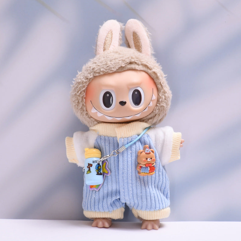 Handmade Labubu set can be paired with Labubu V1 Macaron and V2 seats climbing clothes water bottle set and plush baby clothes (excluding dolls)